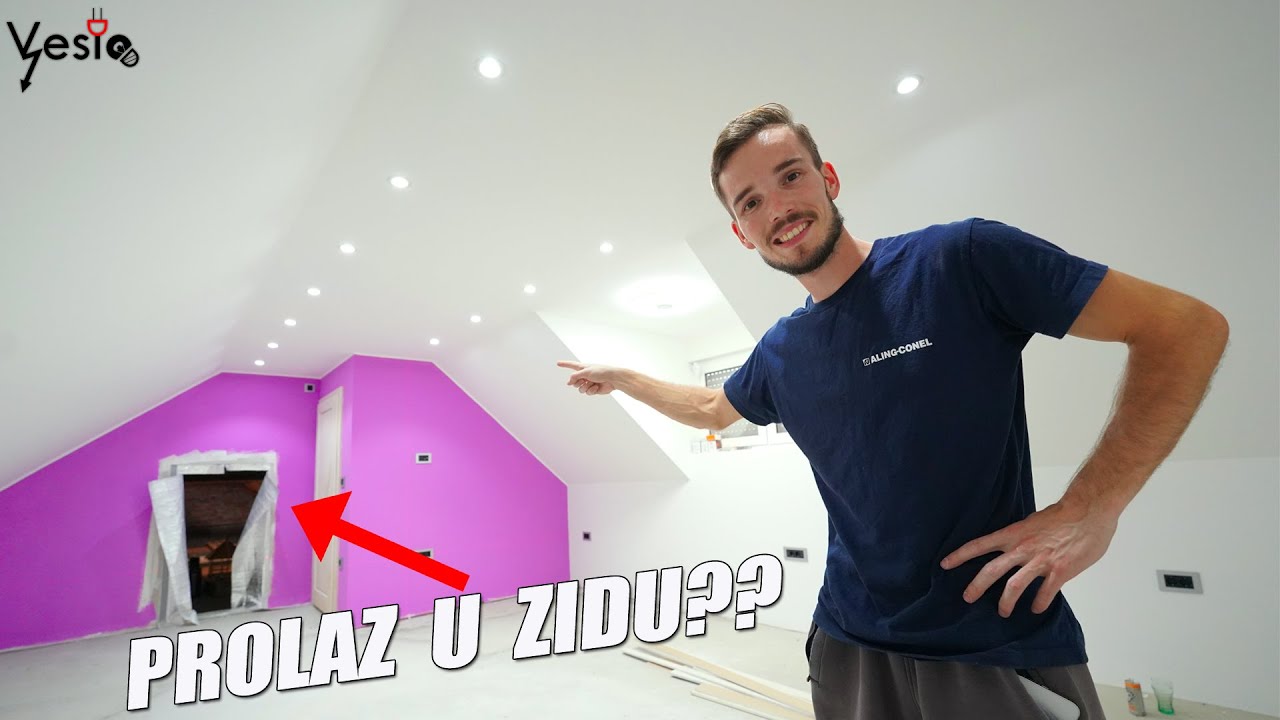 Elektricna instalacija u sobi u potkrovlju