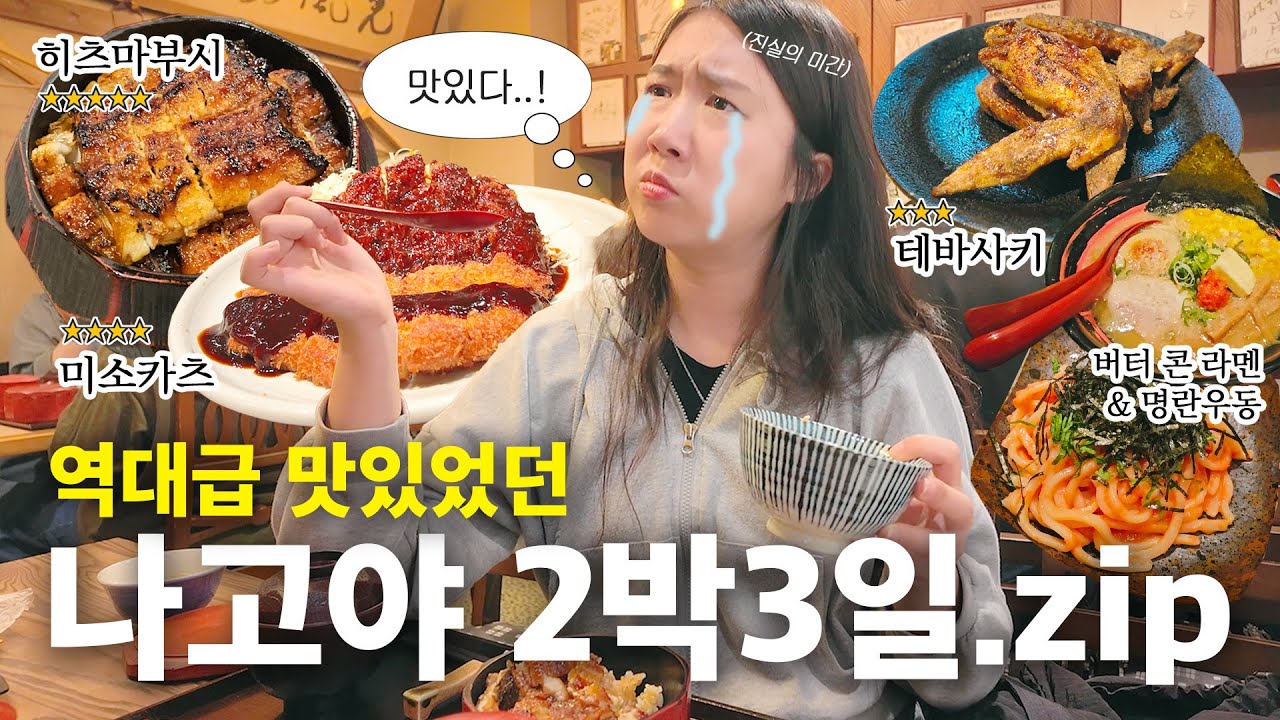와. 진짜 맛있다. 나고야.zip / 먹고 또먹고 인생 히츠마부시 / 미소카츠, 테바사키= 나고야 명물 뿌시기