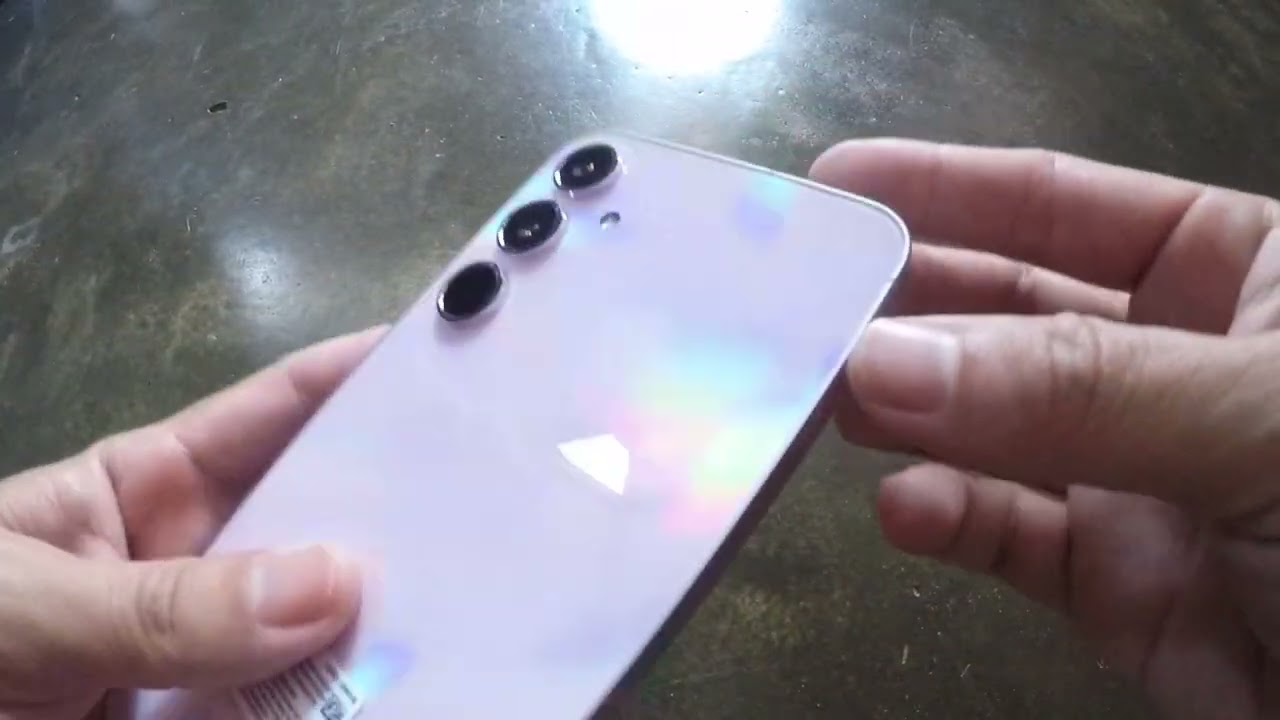 samsung a55 lilac unboxing