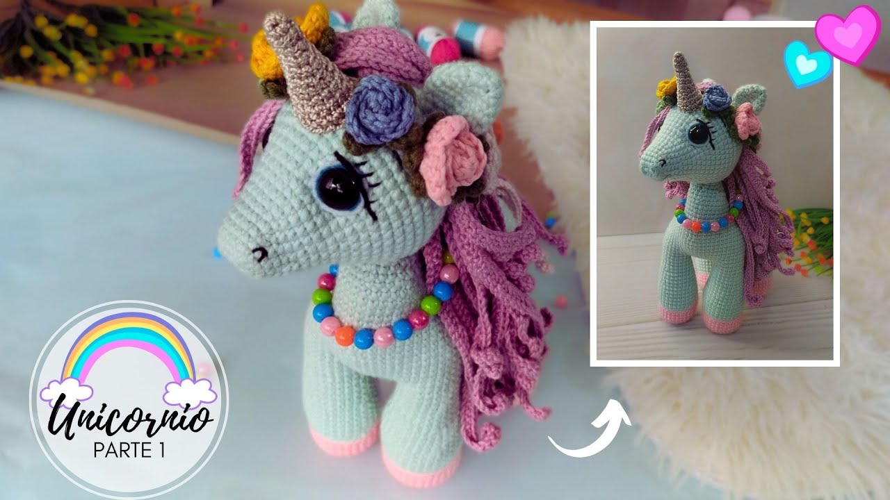 [PASO A PASO] teje tu propio UNICORNIO amigurumi PERSONALIZADO .  PARTE 1