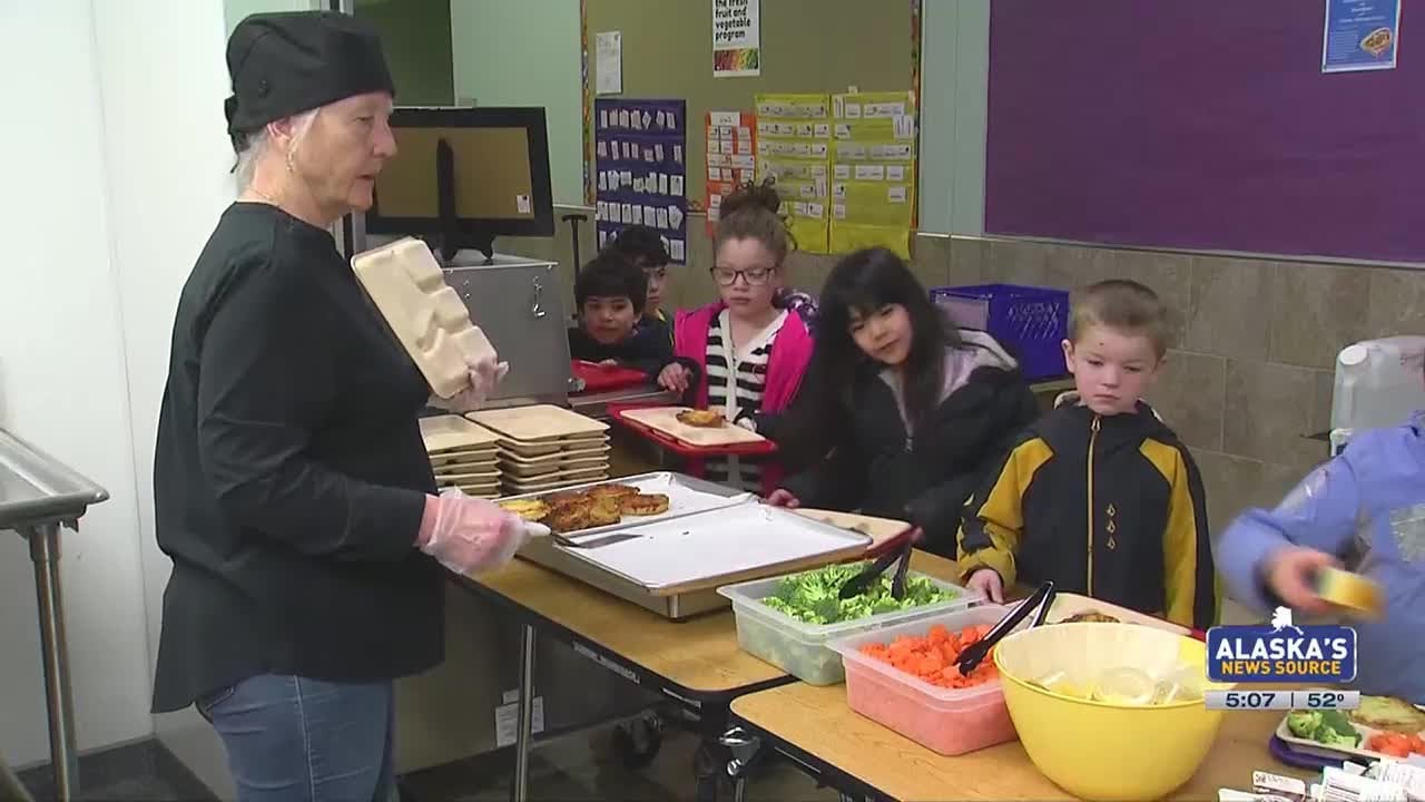 The Anchorage School District has a new way to serve school lunches