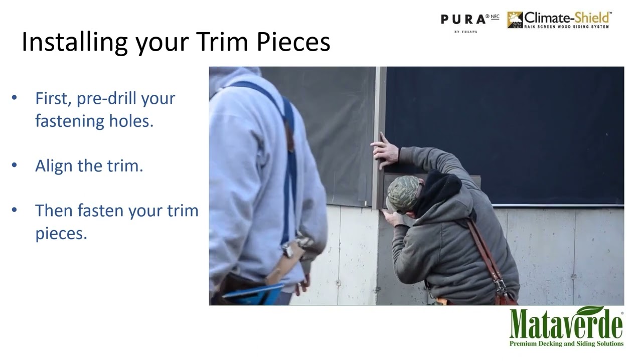 Climate-Shield (R) CST1 Rainscreen Siding System for Installing Pura NFC by Trespa