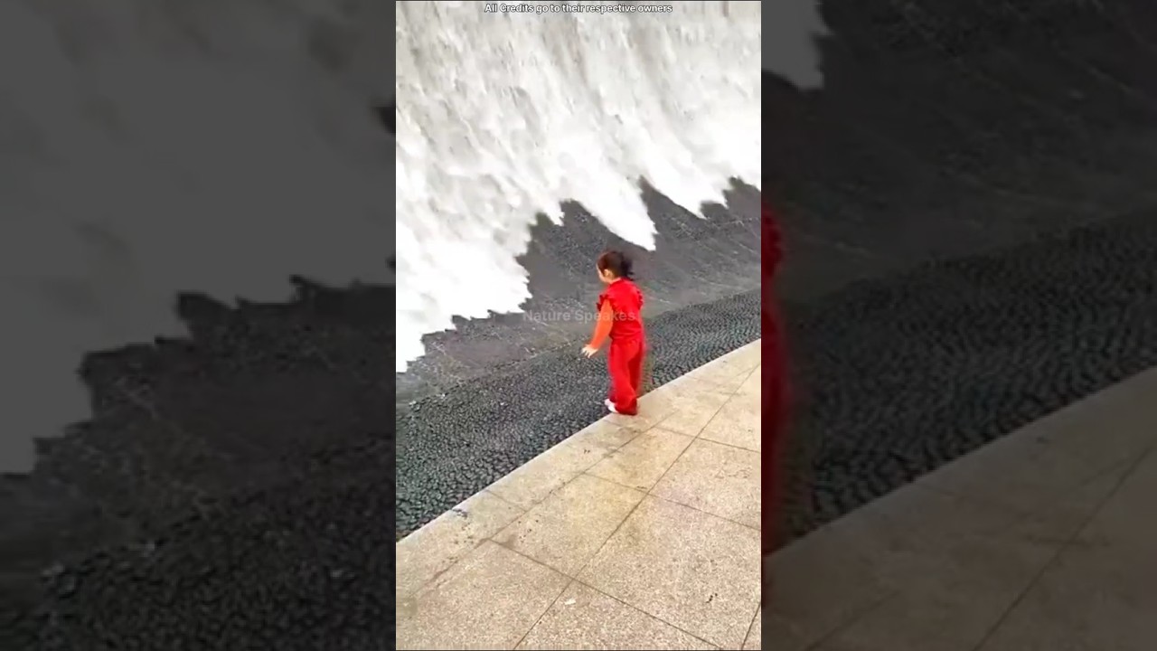 Watch This Waterfall Disappear in Seconds 😯 | China #shorts #facts #science #shortvideo