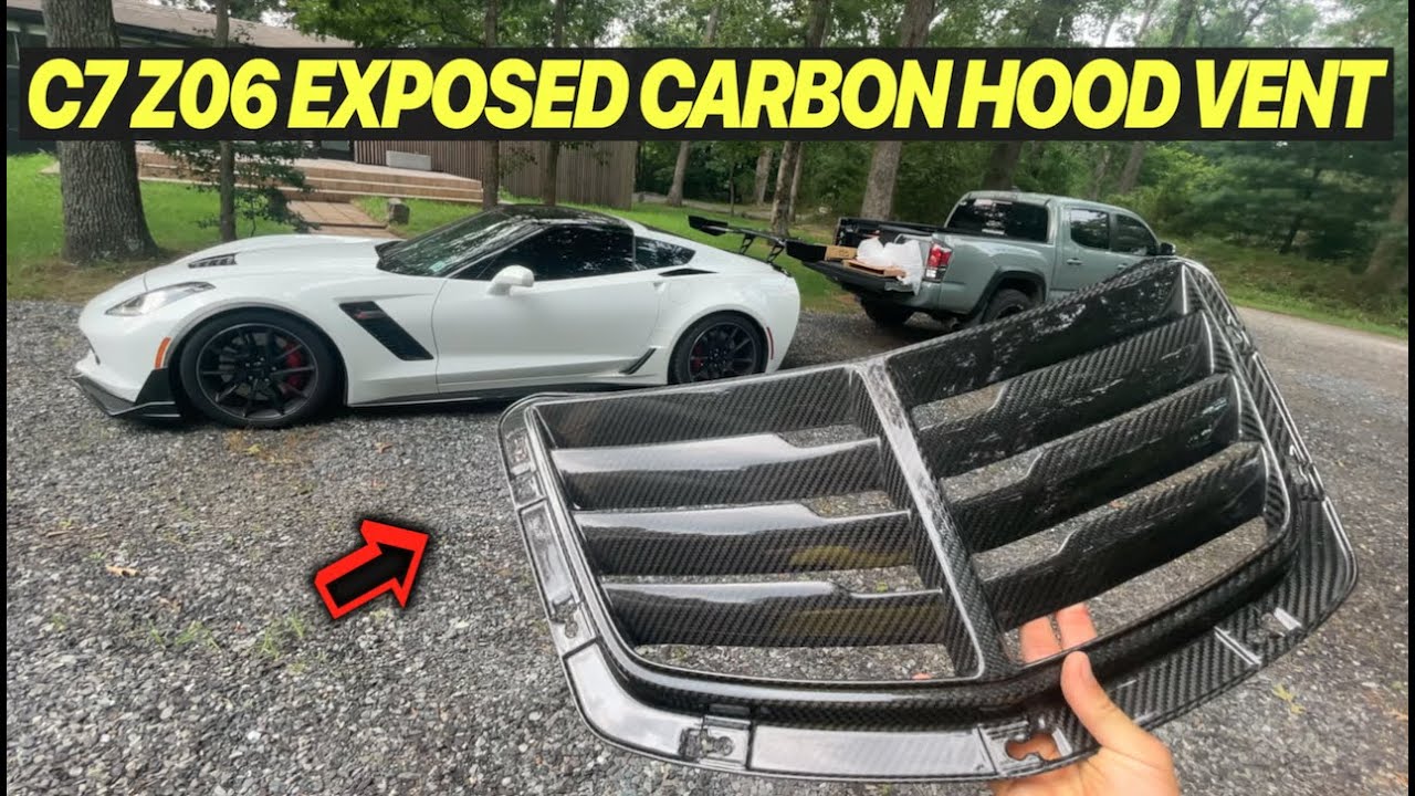 Unboxing my C7 Z06 exposed carbon fiber hood vent from Extreme Online Store