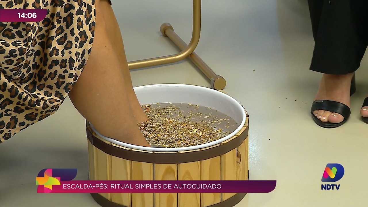 Escalda-pés ajuda a aliviar o estresse e traz bem-estar ao corpo