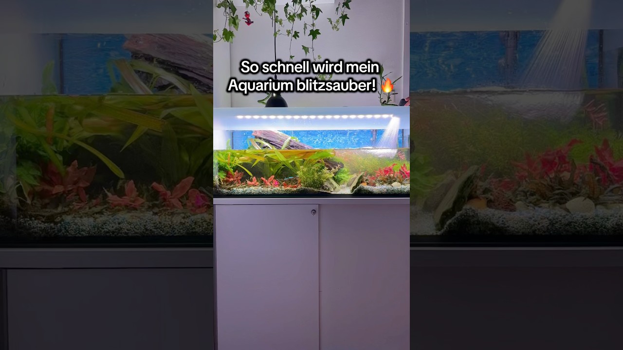 Komplette Aquariumpflege in nur 10 Sekunden! 🐠✨