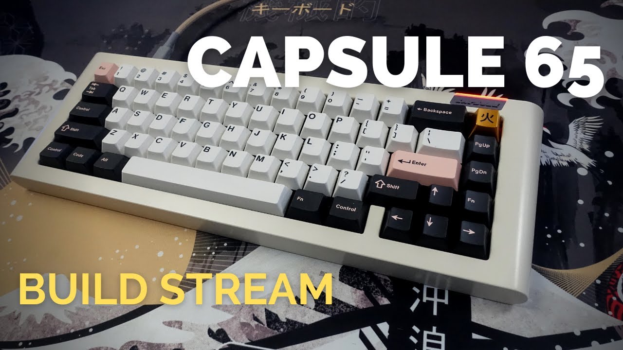 Build: Pixelspace Capsule 65 with FR4 plate and Durock POMs
