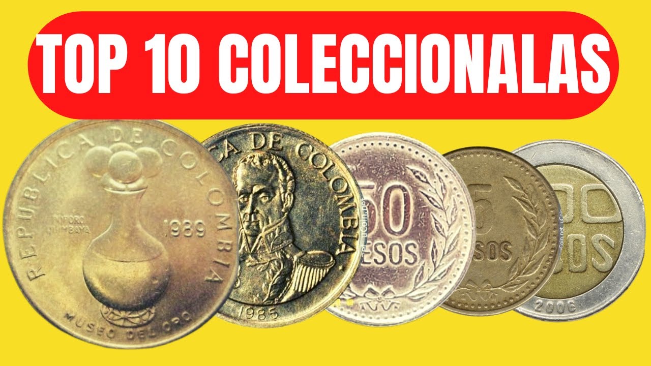 🤑10 Monedas Antiguas y Actuales Valiosas De Colombia🔥🤑😱