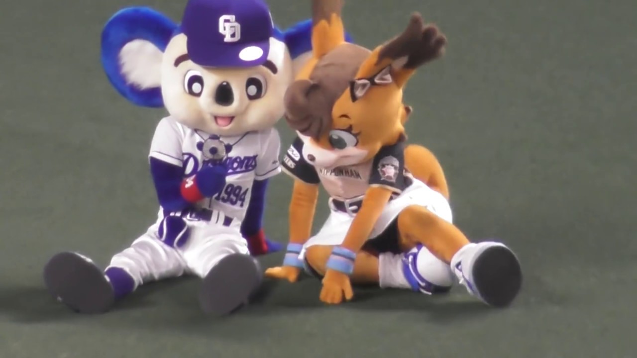 ドアラ＆ポリーがラブラブすぎて癒される 2019.06.23 プロ野球 中日ドラゴンズvs日本ハムファイターズ
