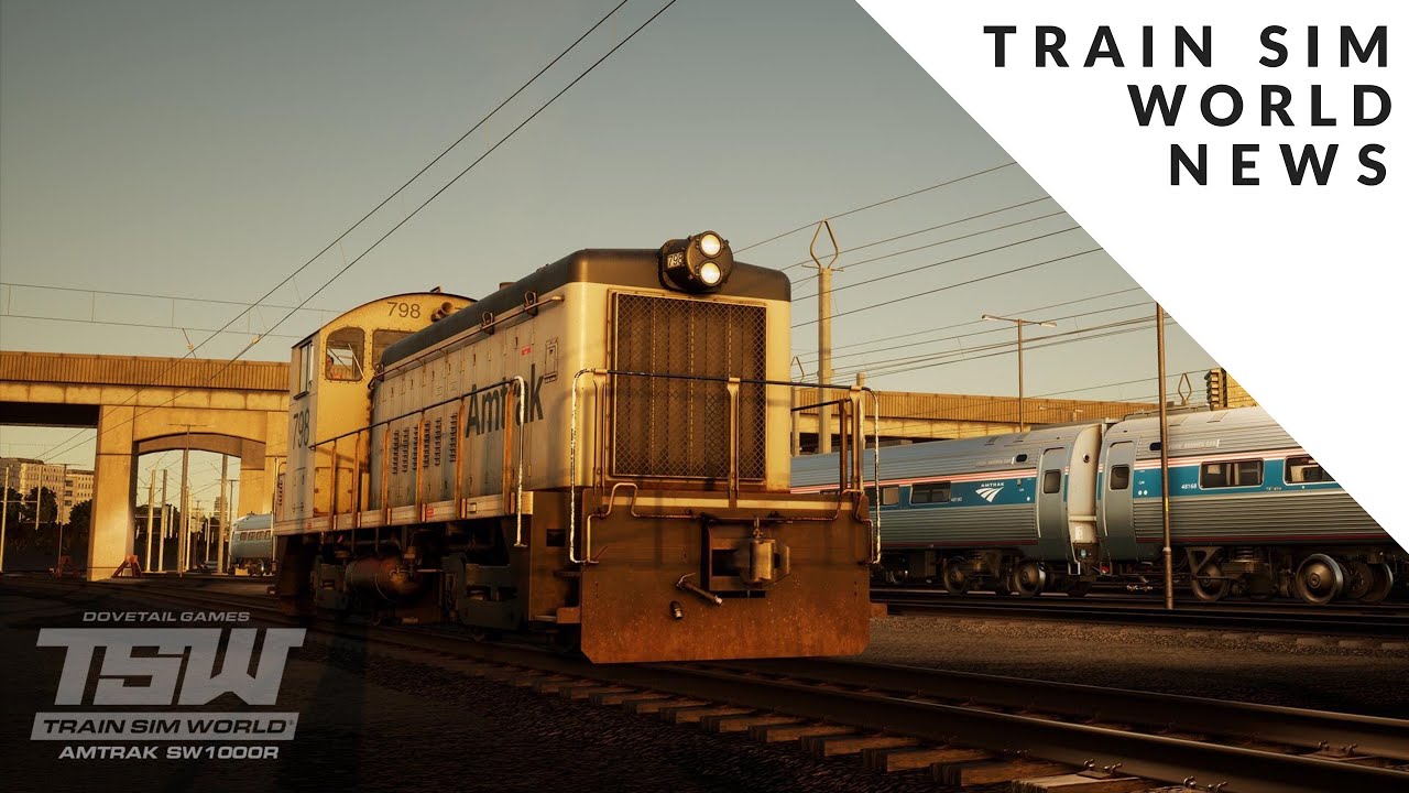 TRAIN SIM WORLD NEWS: FINALLY NEW USA CONTENT ! THE AMTRAK SW1000R DIESEL SHUNTER ON NEC NEW YORK