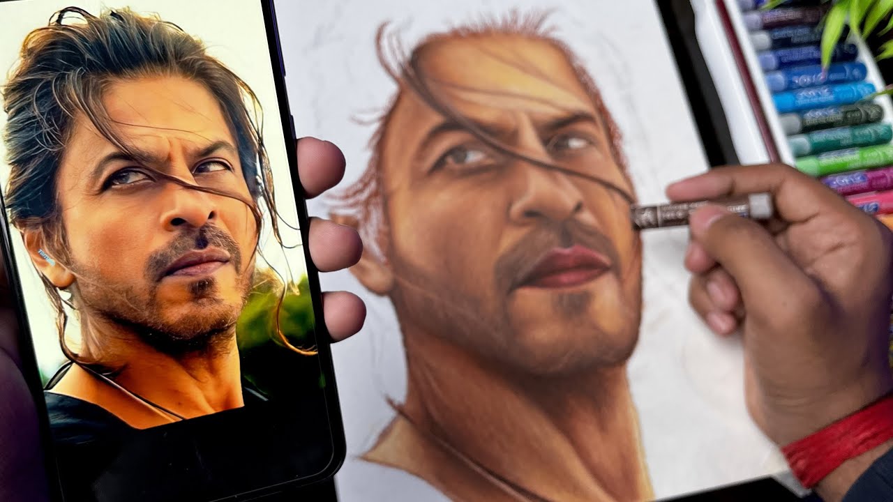 Pathan Drawing ,  Oil Pastel Drawing , Tutorial -  Step by step
