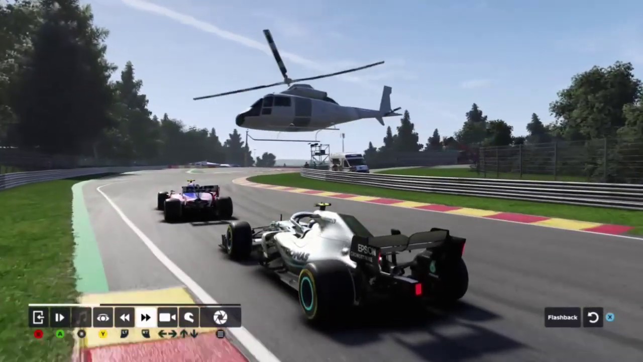 F1 2019 Helicopter crashes at Spa