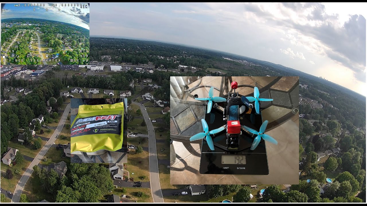 Acrobrat Duo 3 inch 4K Cheater Quad with GPS! (RUNCAM HYBRID 2 4K)