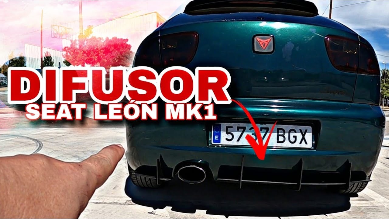DIFUSOR TRASERO PARA SEAT LEON MK1 FR !!! ELPILLO GAMER !!!
