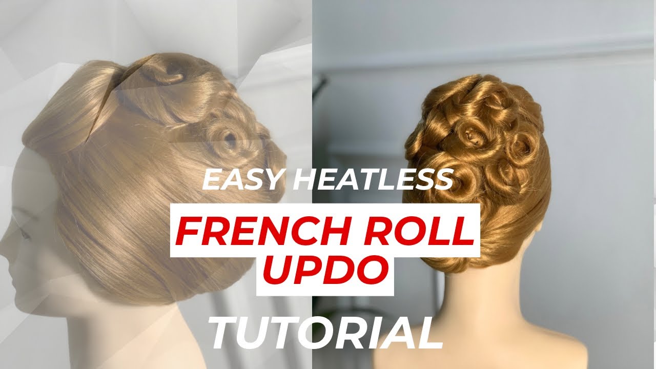 HOW TO: FRENCH ROLL UPDO HAIRSTYLE ✨#viral  