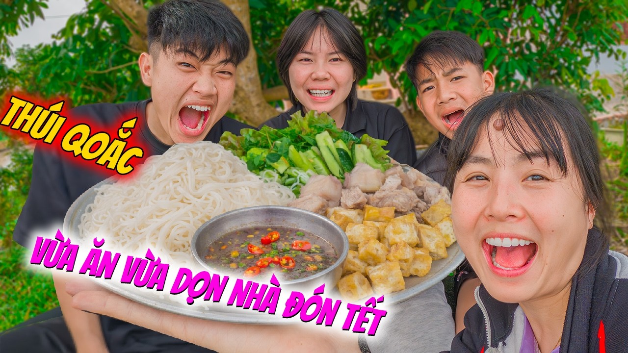 Chị Hằng Rủ OTP Thắng Thương Làm Mâm Bún Đậu Mắm Tôm Siu Thơm Ăn Mừng Dọn Nhà Đón Tết