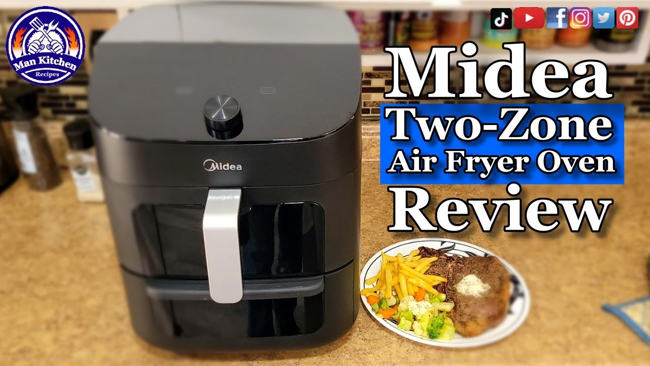 Midea Two-Zone Air Fryer Oven Review With Sync Finish Wifi App And More!