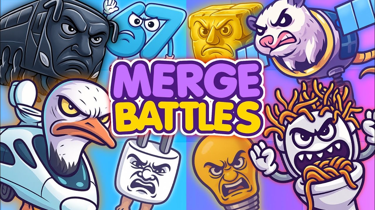 Merge Battles Gameplay 6 | Brainrot VS Brainrot | New Update 🤩🔥