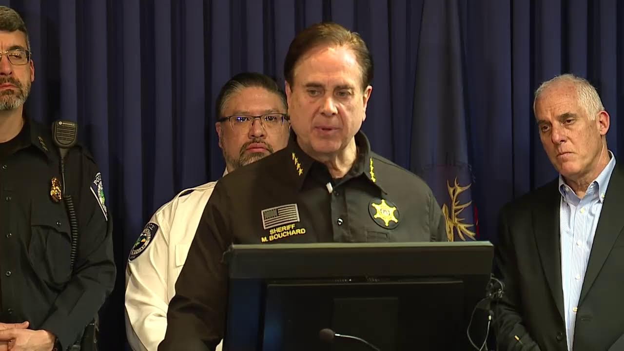 Sheriff Bouchard holding news conference on Temple Israel attack