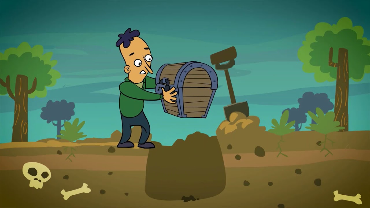 LA PARABOLA DEL TESORO NASCOSTO NEL CAMPO CON PERSONAGGI DI OGGI