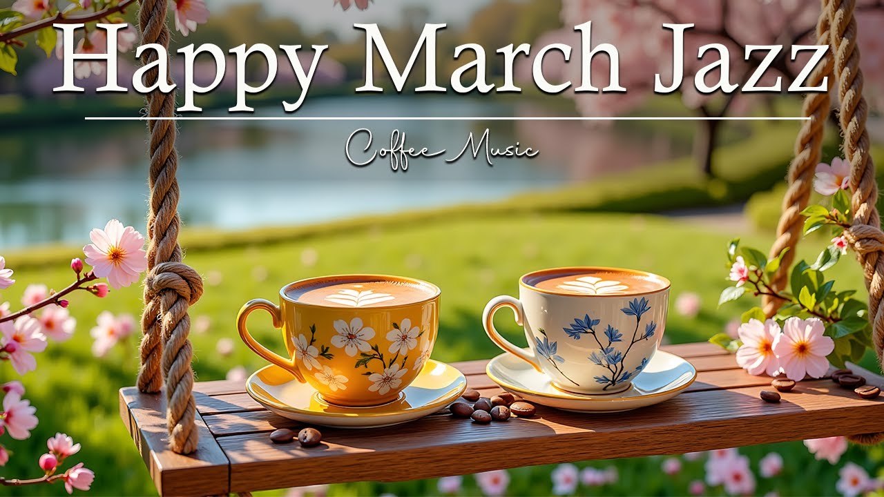 Happy March Jazz ~ Spring Morning Coffee Jazz & Exquisite Bossa Nova Piano for Stress Relief