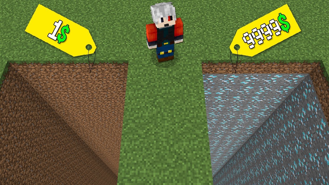 1$ ÇUKUR VS 9999$ ÇUKUR - Minecraft