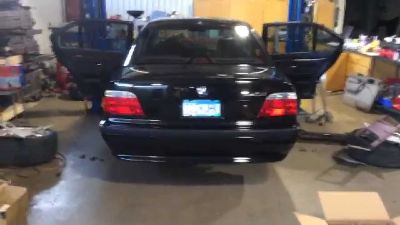 BMW E38 coilover installation DIY walk through KIDO coils. similar to E39
