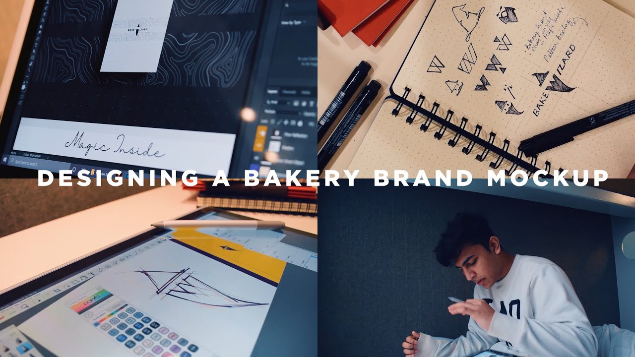 Designing a Bakery Brand Mockup