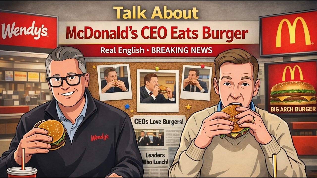 簡單英文聊時事 : 麥當勞執行長拍影片吃漢堡?(McDonald's CEO eats burger) - Make your English dreams come true