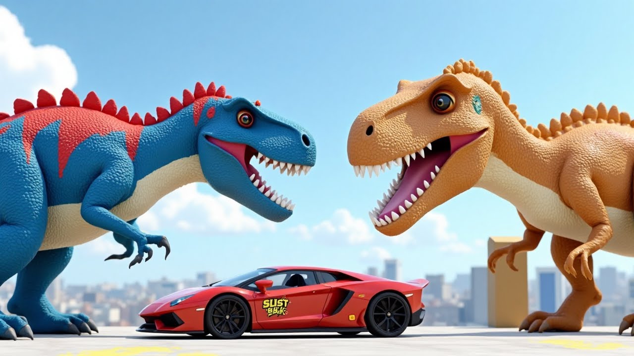 LONG CARS vs DINOSAURS | BeamNG Drive 🔥 - Horrible Car Crashes!