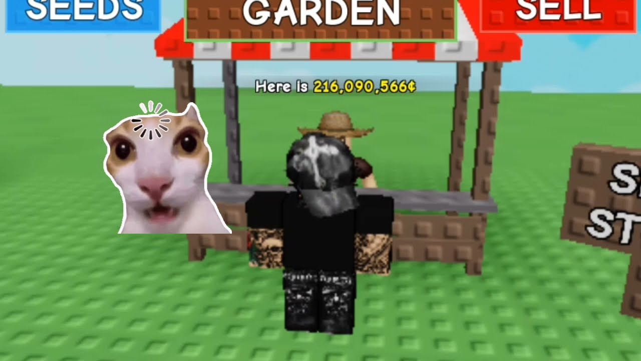 Playing grow a garden🌶️