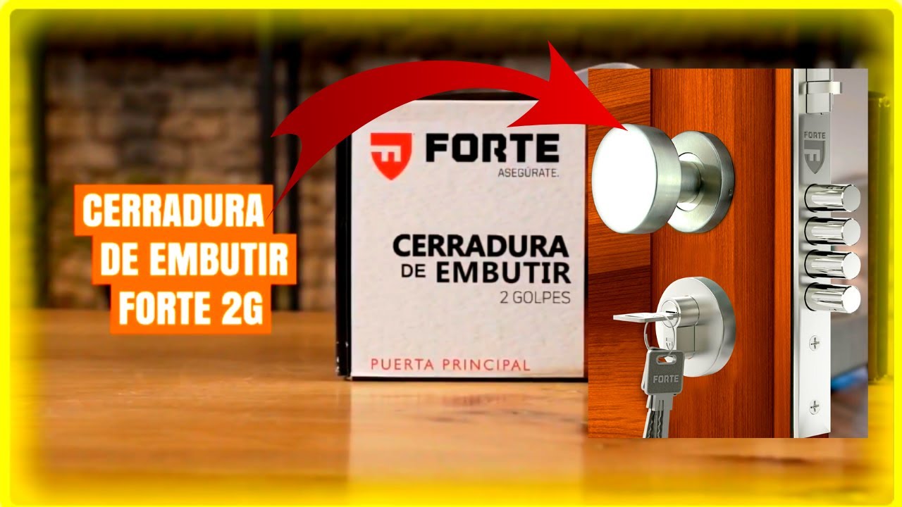 COMO INSTALAR CERRADURA DE EMBUTIR 2G (MAXIMA SEGURIDAD)