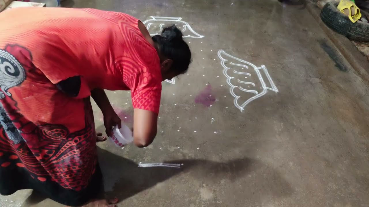 கோல்டன்ஈஸியான பூந்தொட்டி கோலம்🚀🚀🚀
