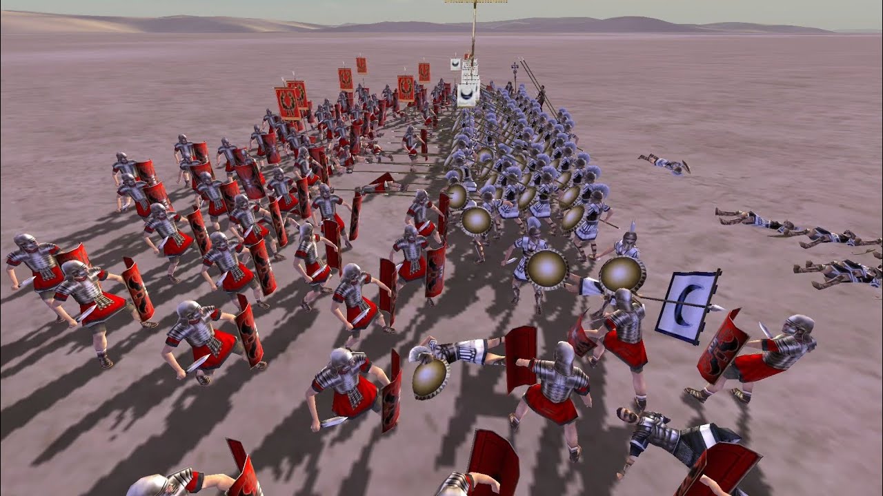 Rome total war Android. Тест на равных: Легионеры vs священного карфагенского отряда. 