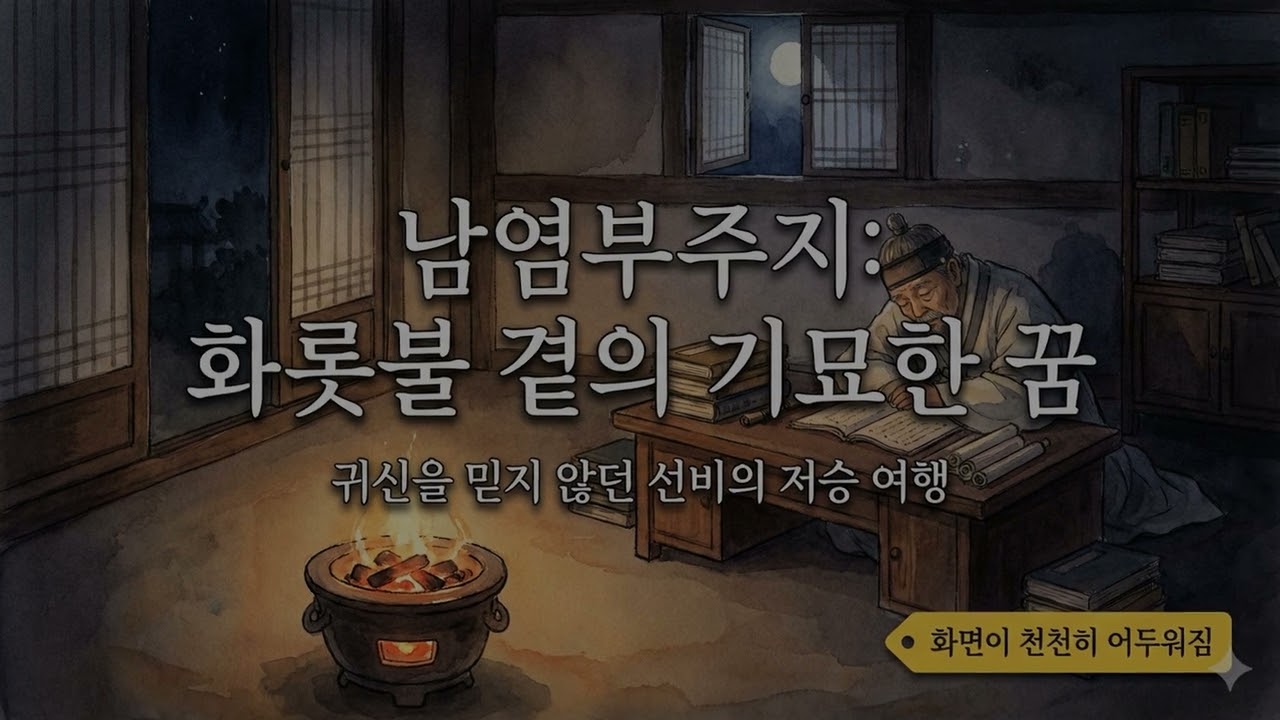 [수면 낭독] 꿈속에서 다녀온 기묘한 저승 세계 | 남염부주지 (화면이 천천히 어두워짐)