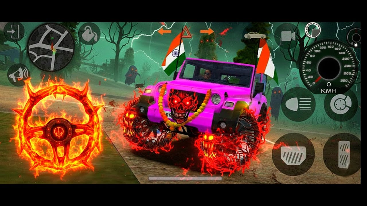Mahindra Thar modified😈Games: Indian💥Pink Thar (Gadj Waja Games)  Car GameAndroidGame - #2026 #viral