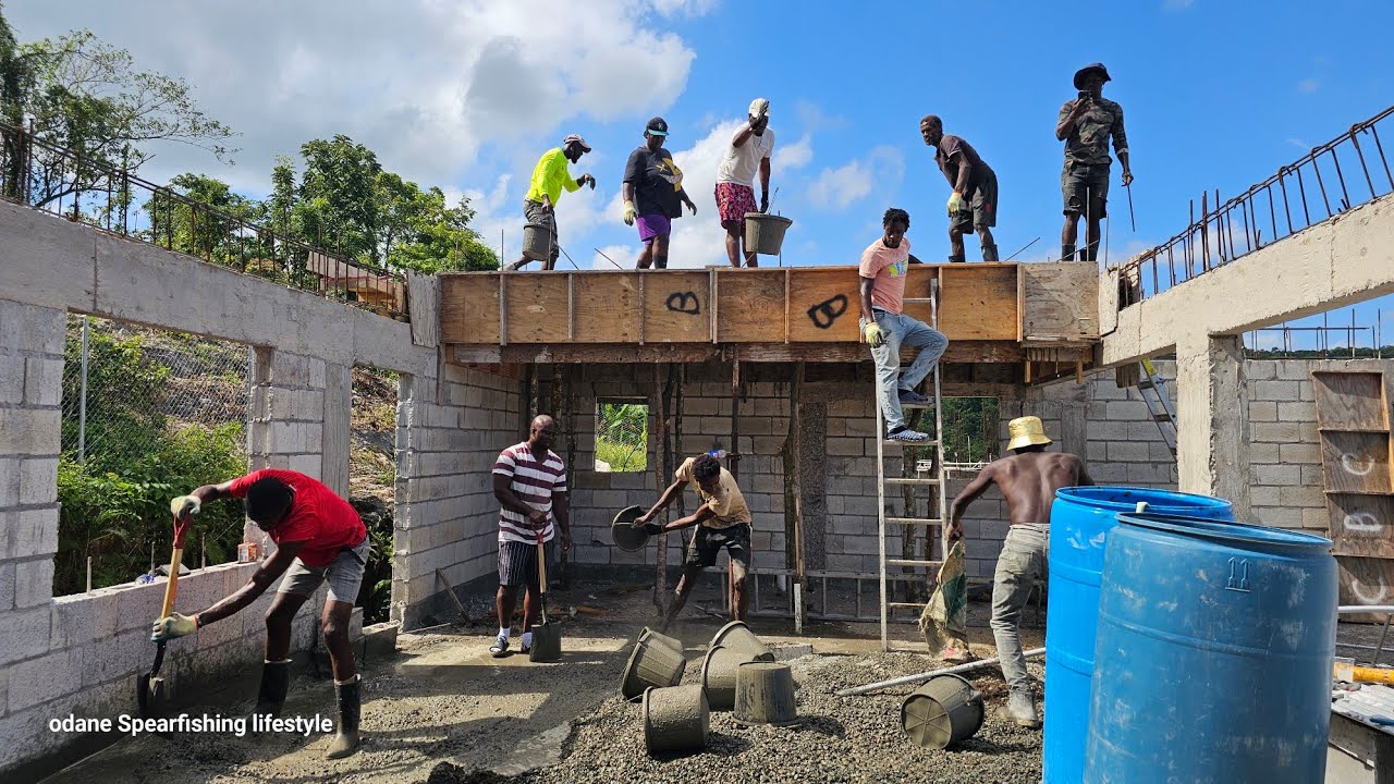 a day in the life | working on a construction site in Jamaica