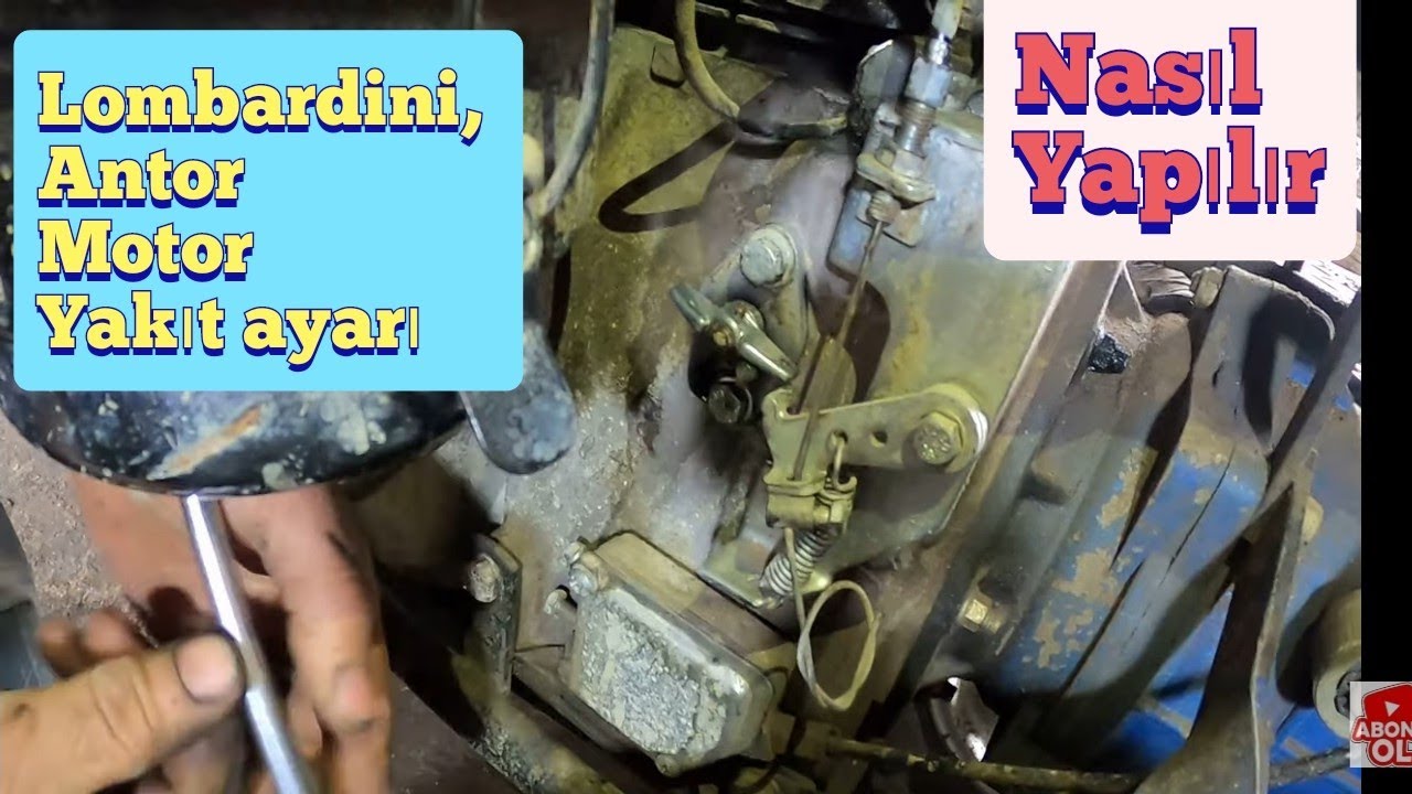 Lombardini Antor 12 hp Mozot pampa ayarı / Jikleden Yakıt ayarı nasıl yapılır