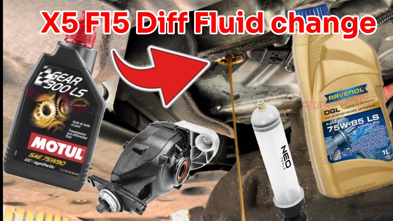 BMW X5 F15 Front & Rear Diff fluid change | X5 F15 výmena náplní v zadnom a prednom diferenciály