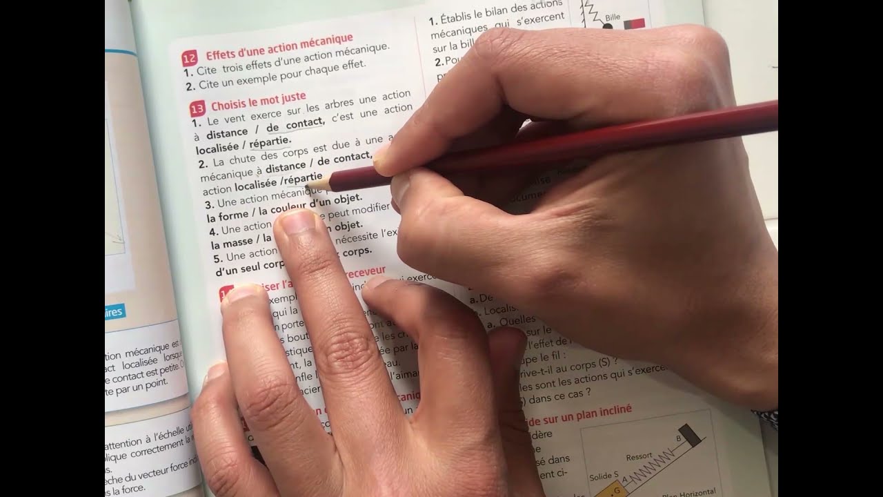 etincelle 3ac physique chimie p 99 exercice 12 et 13