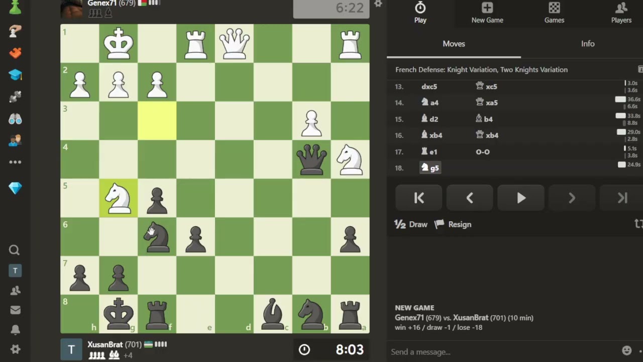 «Knight’s Move Challenge — Part #15» From Winning to Losing… And Somehow a Draw with 3 Queens?!