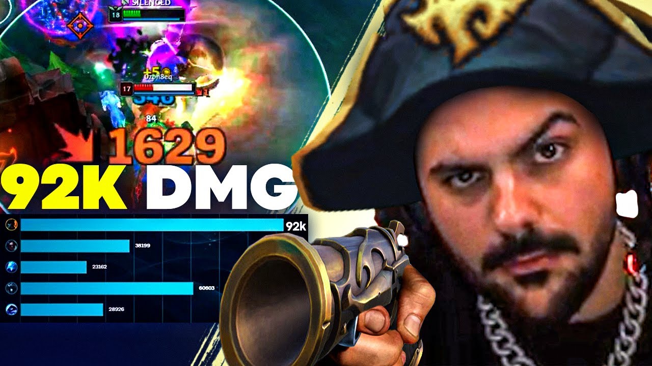 92K damage ile takımı sırtlamaya çalışan UğurBacca Gangplank'i