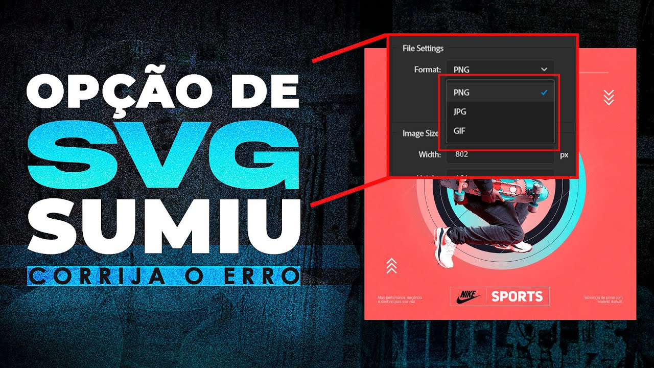 Como Exportar arquivos SVG no Photoshop 2022
