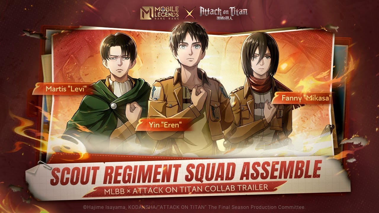 Scout Regiment Squad Assemble | MLBB × Attack on Titan Collab Trailer | Mobile Legends: Bang Bang