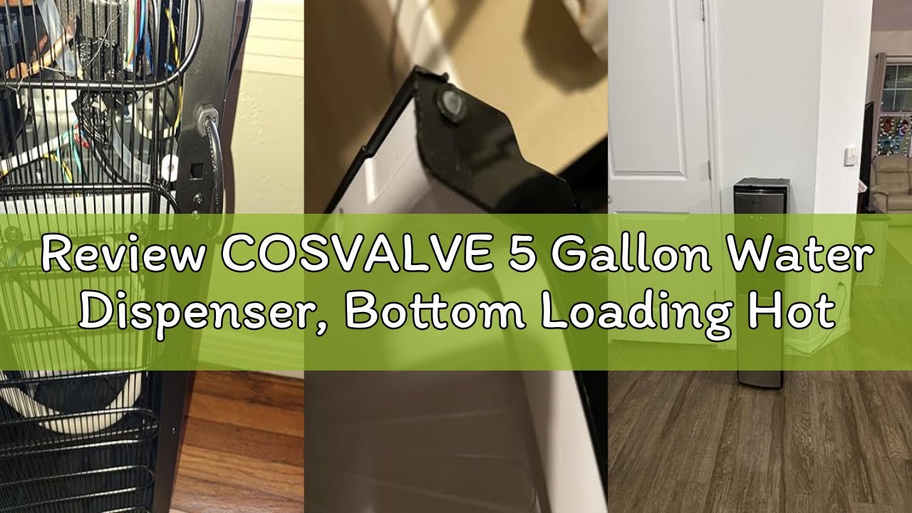 Review COSVALVE 5 Gallon Water Dispenser, Bottom Loading Hot Cold Water Cooler,3 Temperature Setting