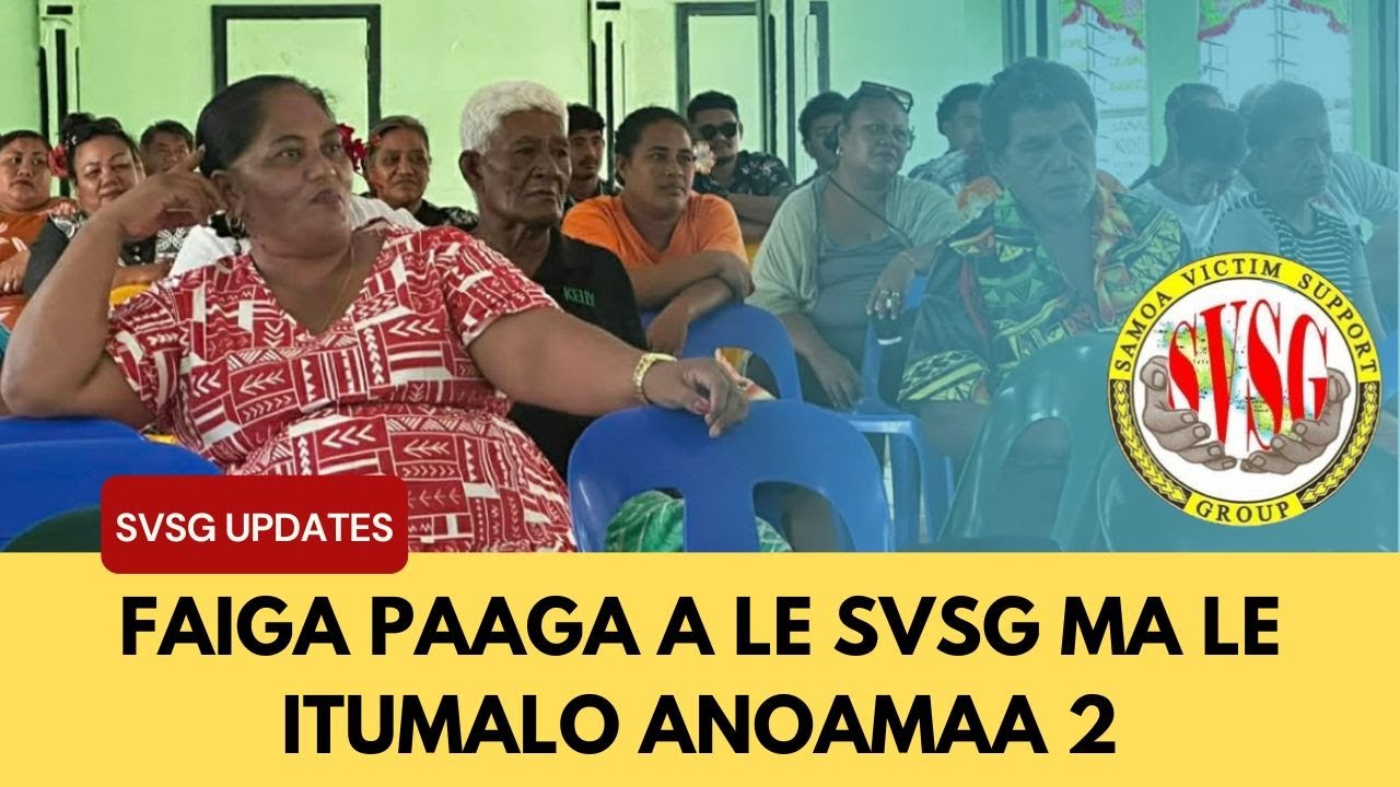 SVSG Updates - Faiga Paaga a le SVSG ma le Itumalo Anoamaa 2