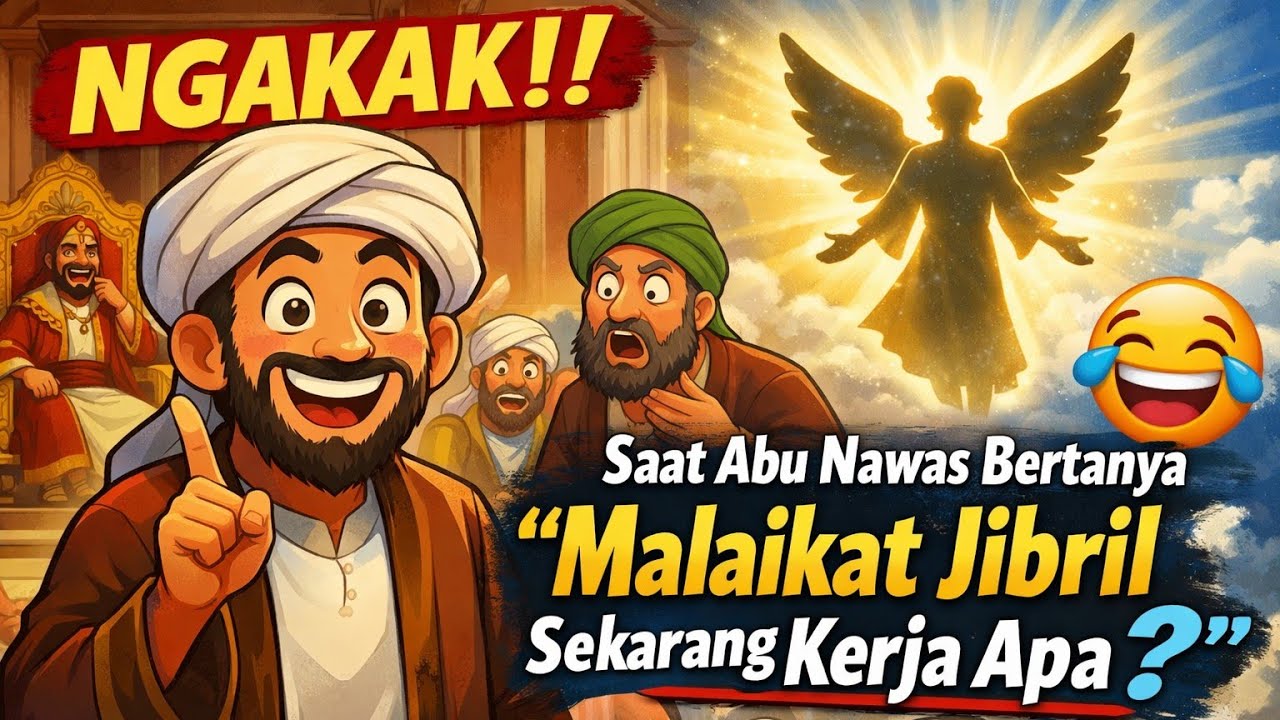 NGAKAK‼️Saat Abu Nawas Bertanya “Malaikat Jibril Sekarang Kerja Apa?” Raja Sampai Tersenyum 😂