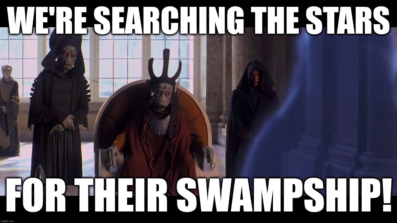 We found their starship in the swamp!