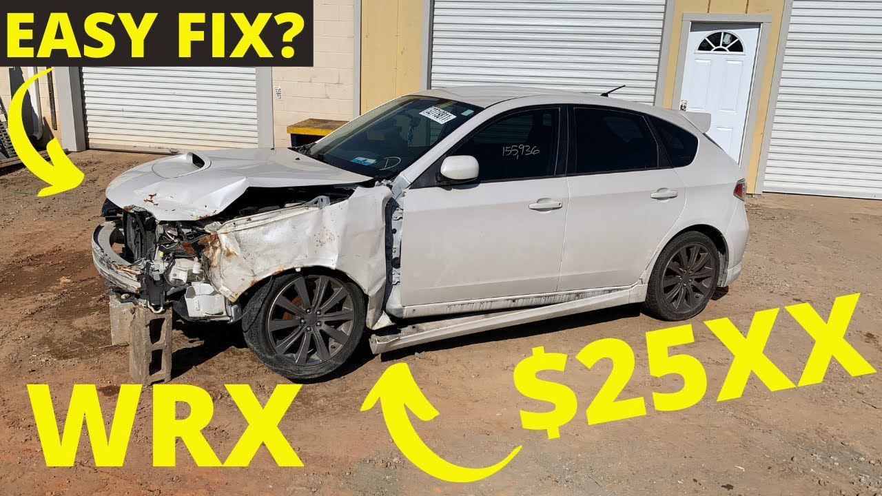 2009 Subaru Impreza WRX Salvage Auto Auction  Rebuild