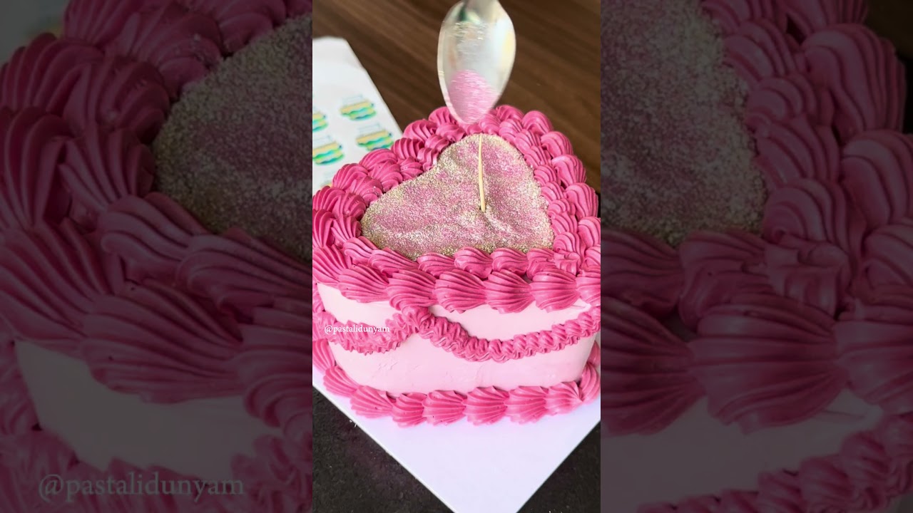 U&ccedil;uşan simli pasta #edibleglitter #glittercake #recipe #cakedesign #cakedecorating #food